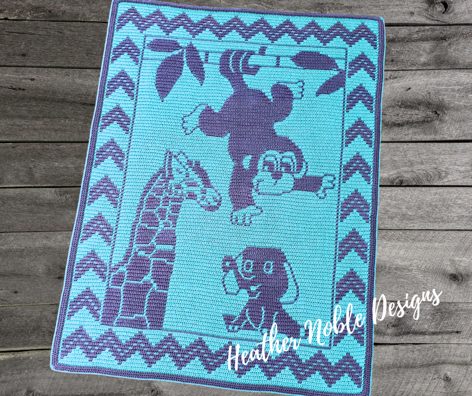Baby Safari Blanket Crochet Pattern