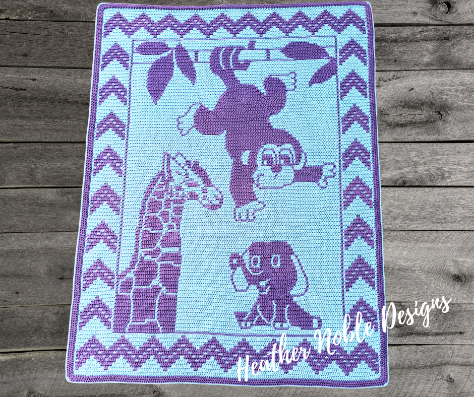 Baby Safari Blanket Crochet Pattern