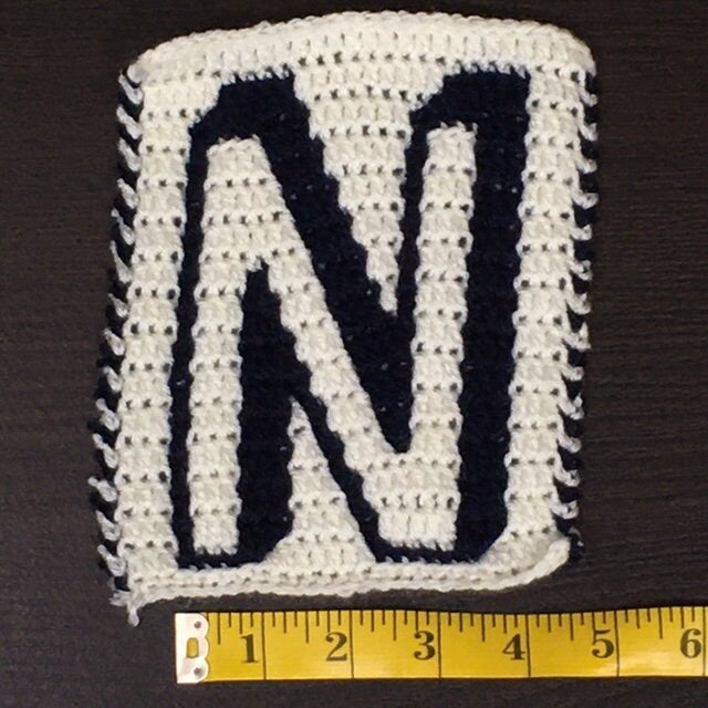 Mosaic Crochet Alphabet -Shadow Font