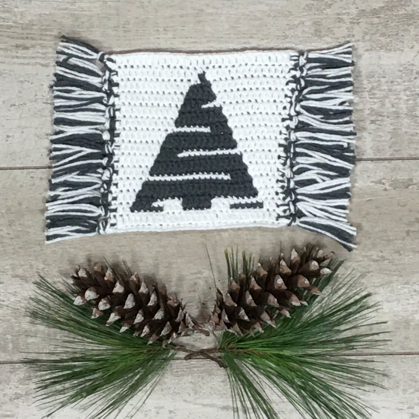 Christmas Tree Mug Rugs and Placemat
