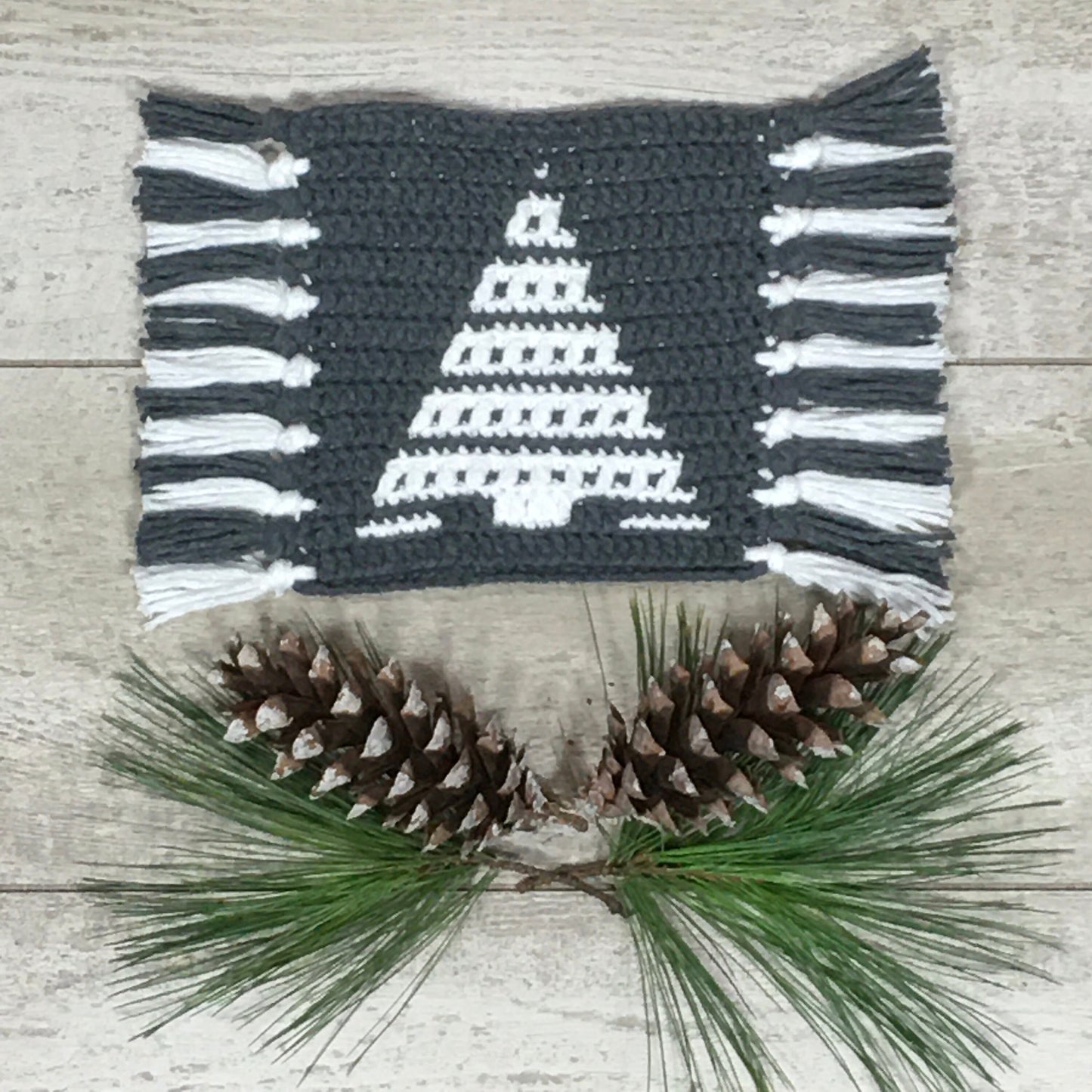 Christmas Tree Mug Rugs and Placemat