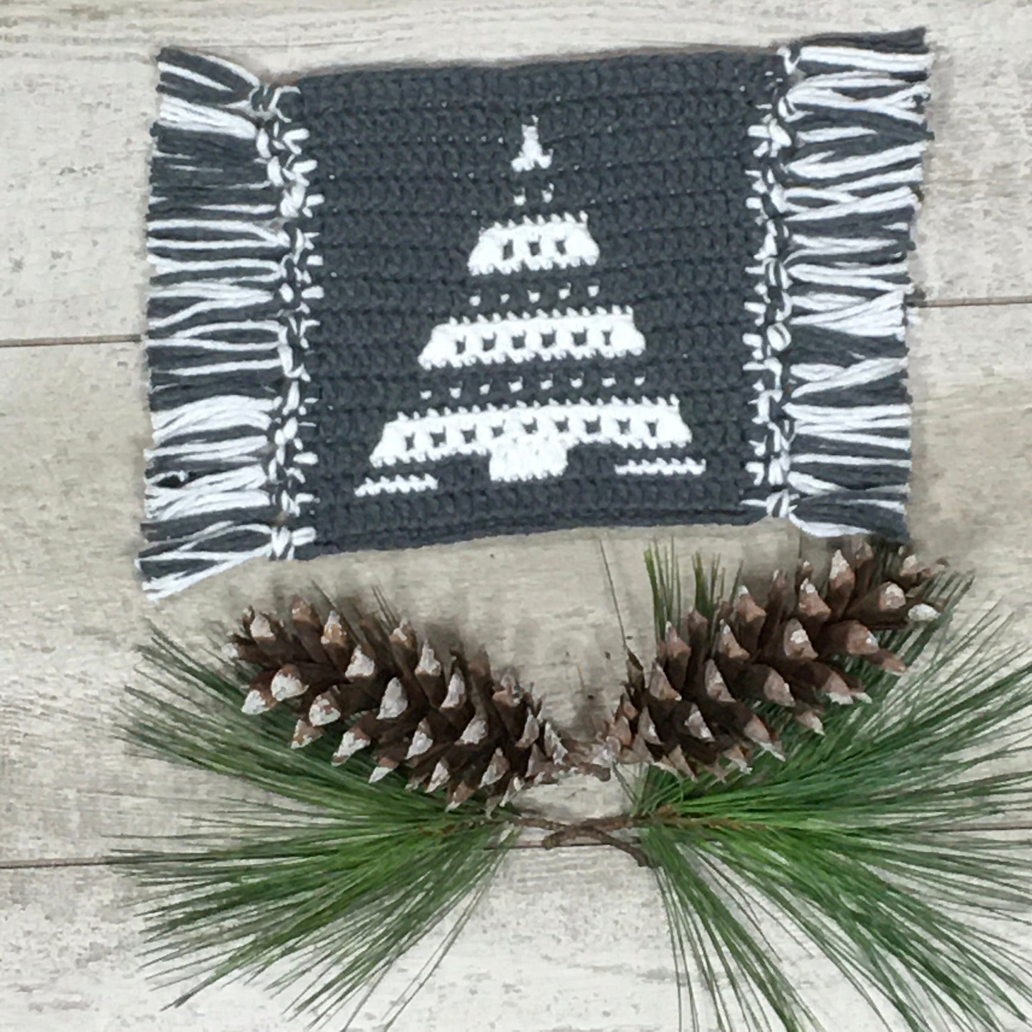 Christmas Tree Mug Rugs and Placemat