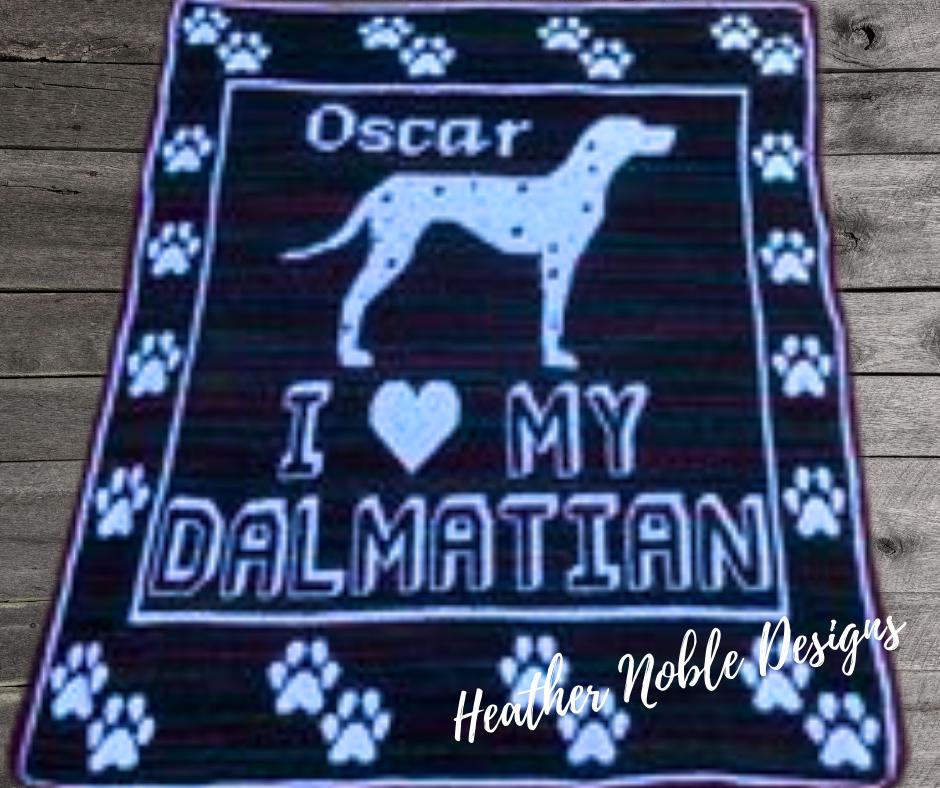 Dalmatian Blanket-Retro Pattern