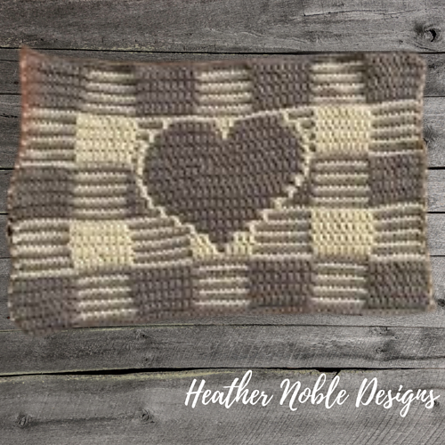 Gingham Heart Placemat