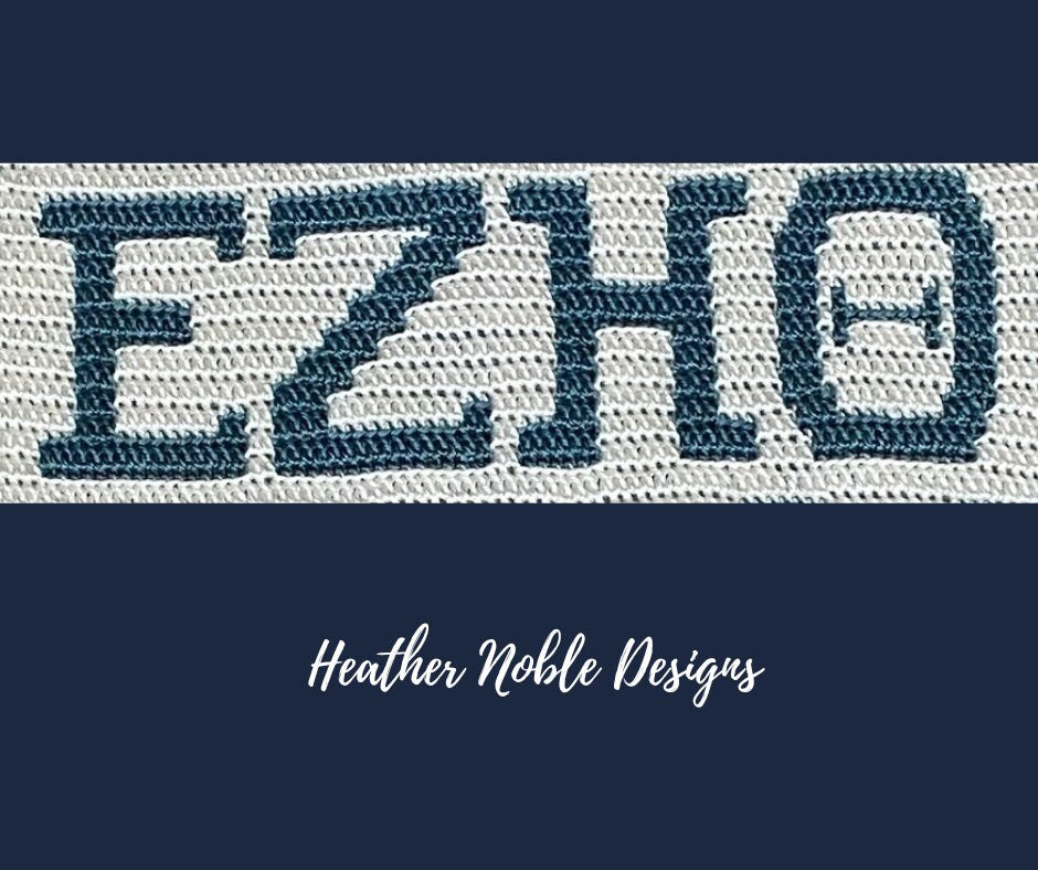 Mosaic Crochet Greek Alphabet pattern