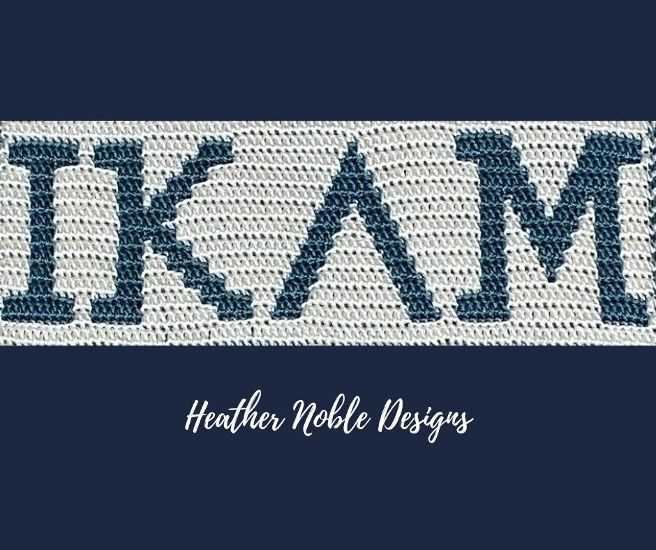 Mosaic Crochet Greek Alphabet pattern