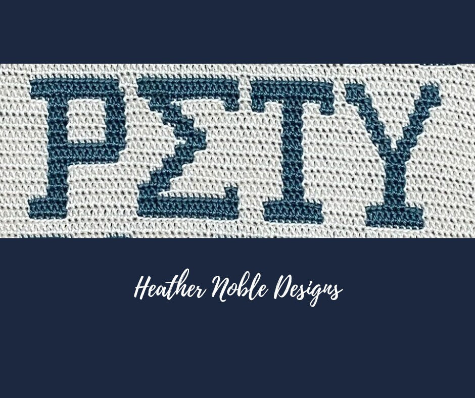 Mosaic Crochet Greek Alphabet pattern