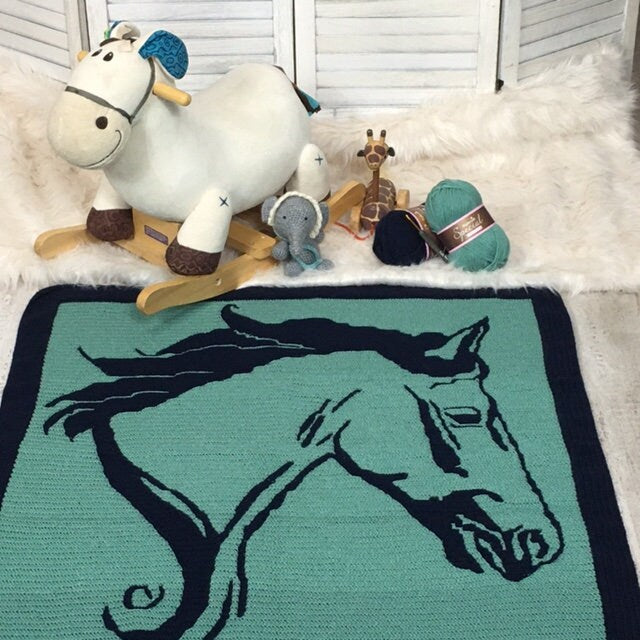 Horse Baby Blanket
