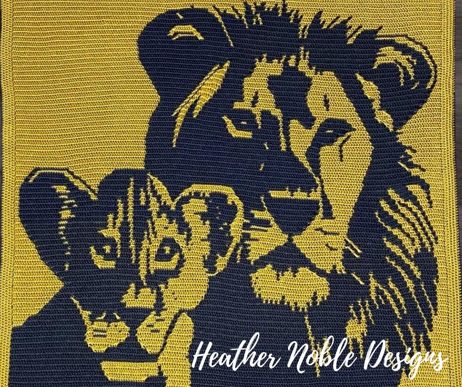 Lion and Cub Blanket