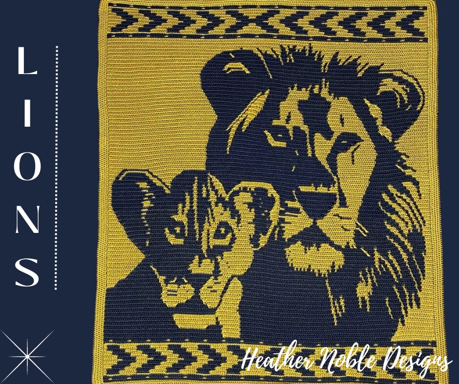 Lion and Cub Blanket