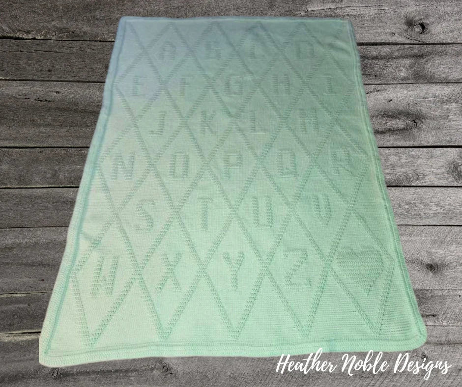 Monochromatic Alphabet Blanket
