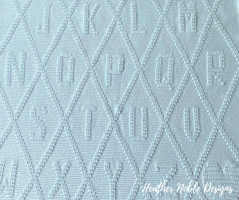 Monochromatic Alphabet Blanket