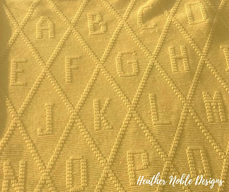 Monochromatic Alphabet Blanket