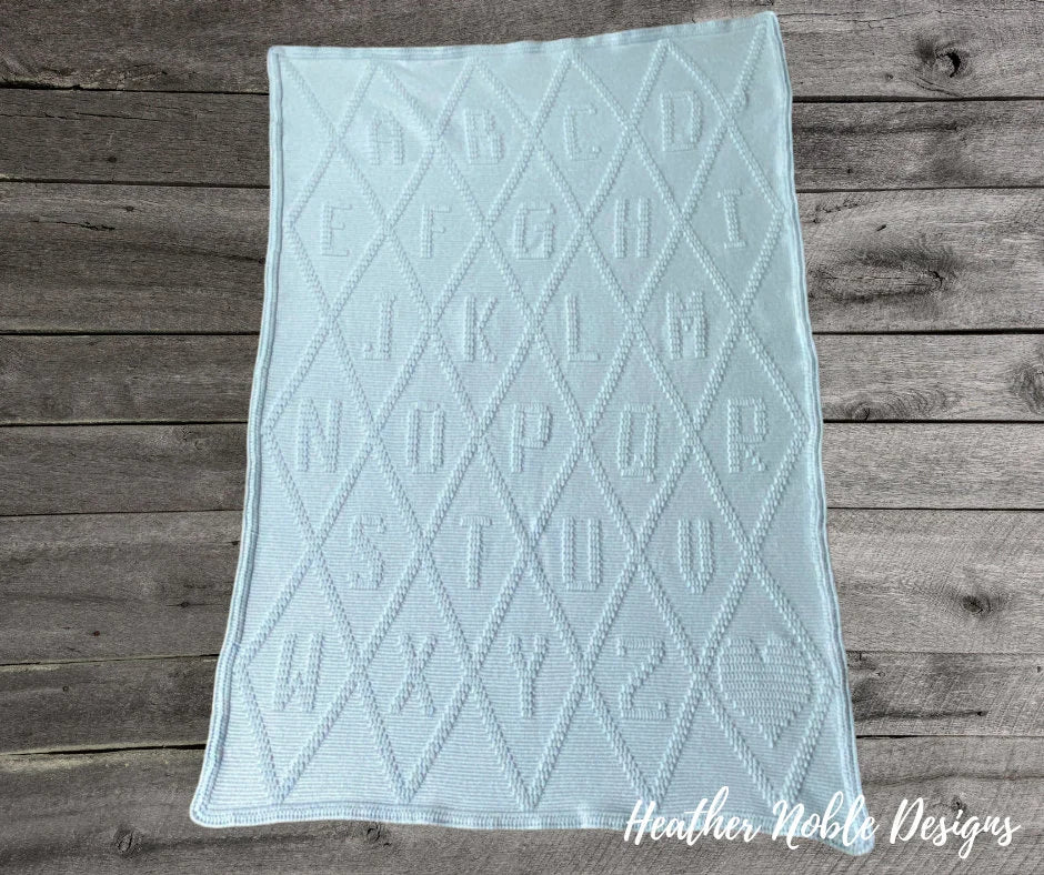 Monochromatic Alphabet Blanket