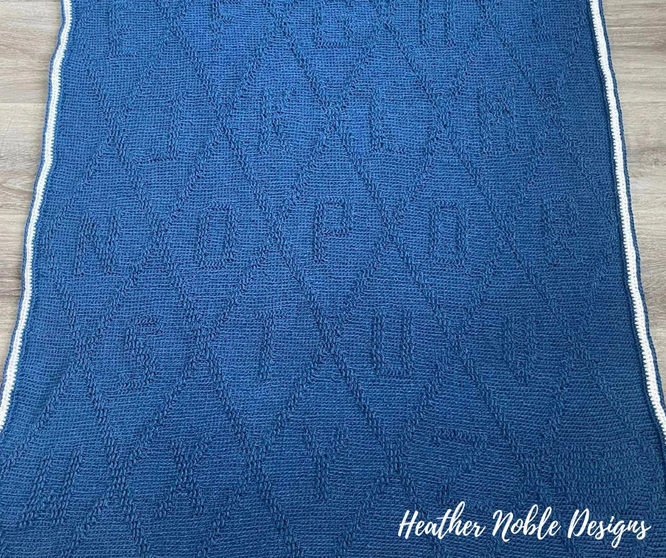 Monochromatic Alphabet Blanket