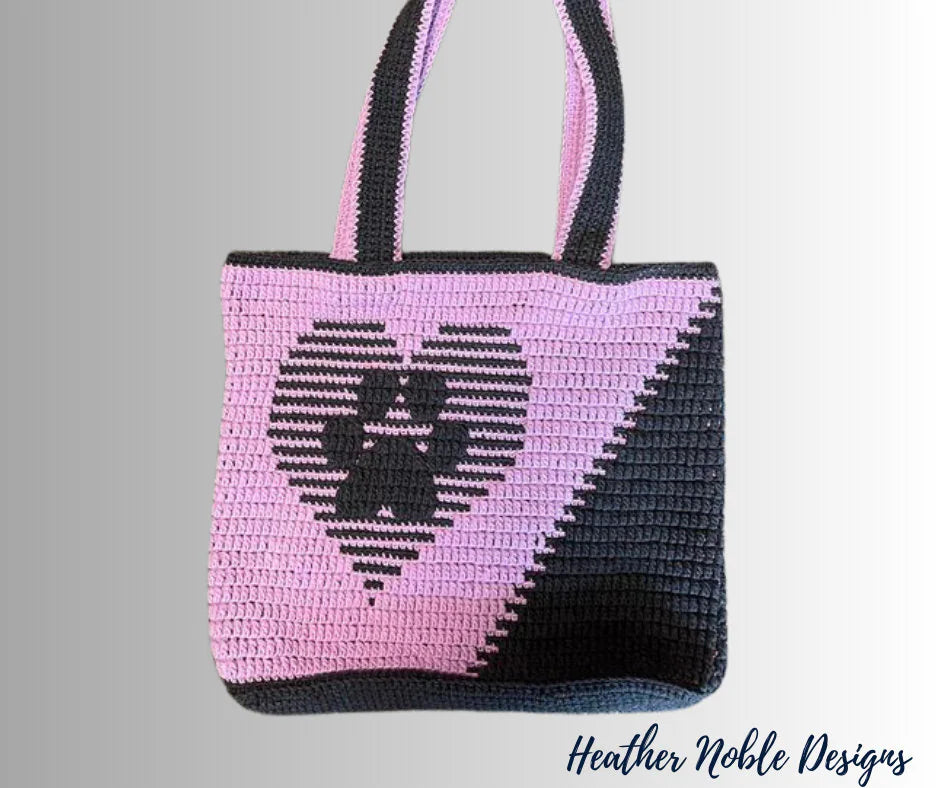 Paw Print Tote Crochet Bag