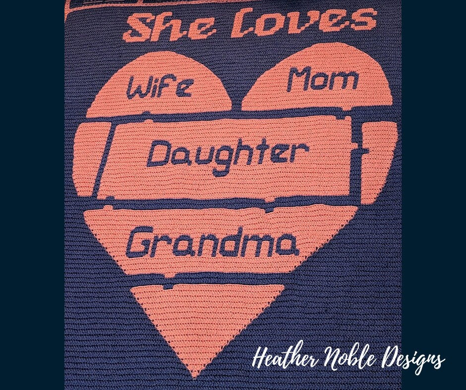 Pieces of Her Heart Blanket