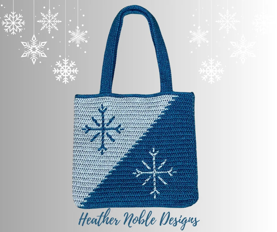 Snowflake Tote Crochet Bag