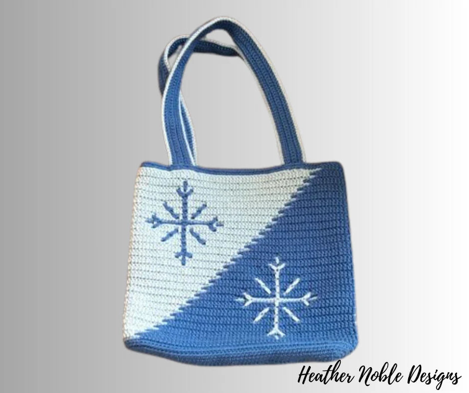 Snowflake Tote Crochet Bag