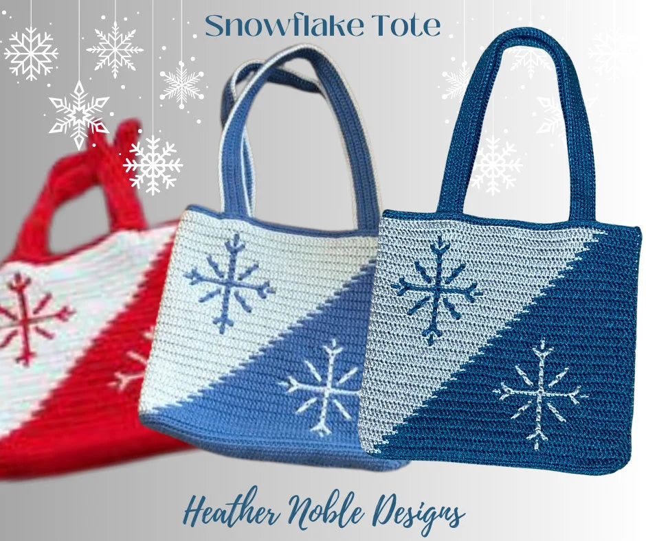 Snowflake Tote Crochet Bag