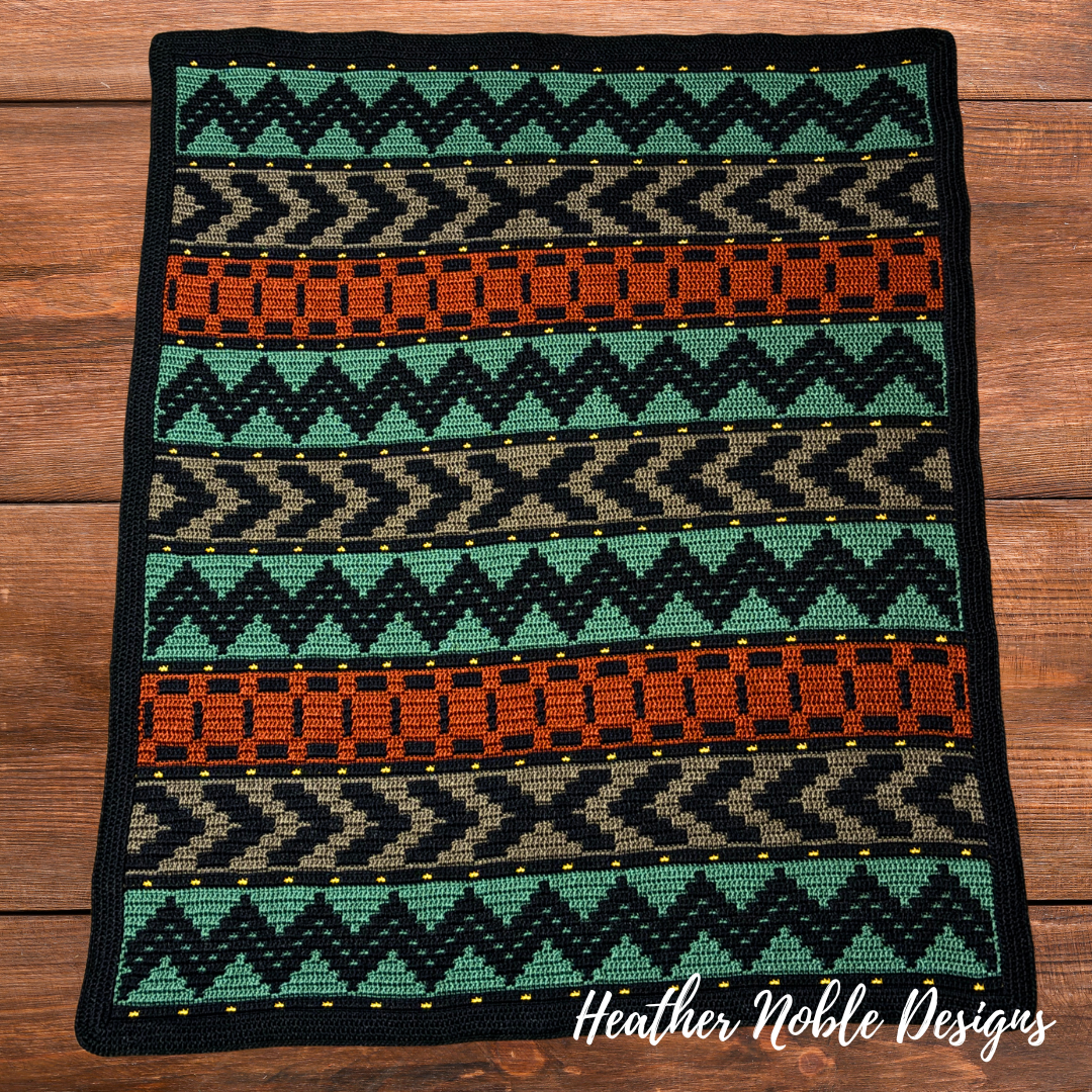 Safari Vibes - Mosaic Crochet Blanket Pattern (PDF Pattern)