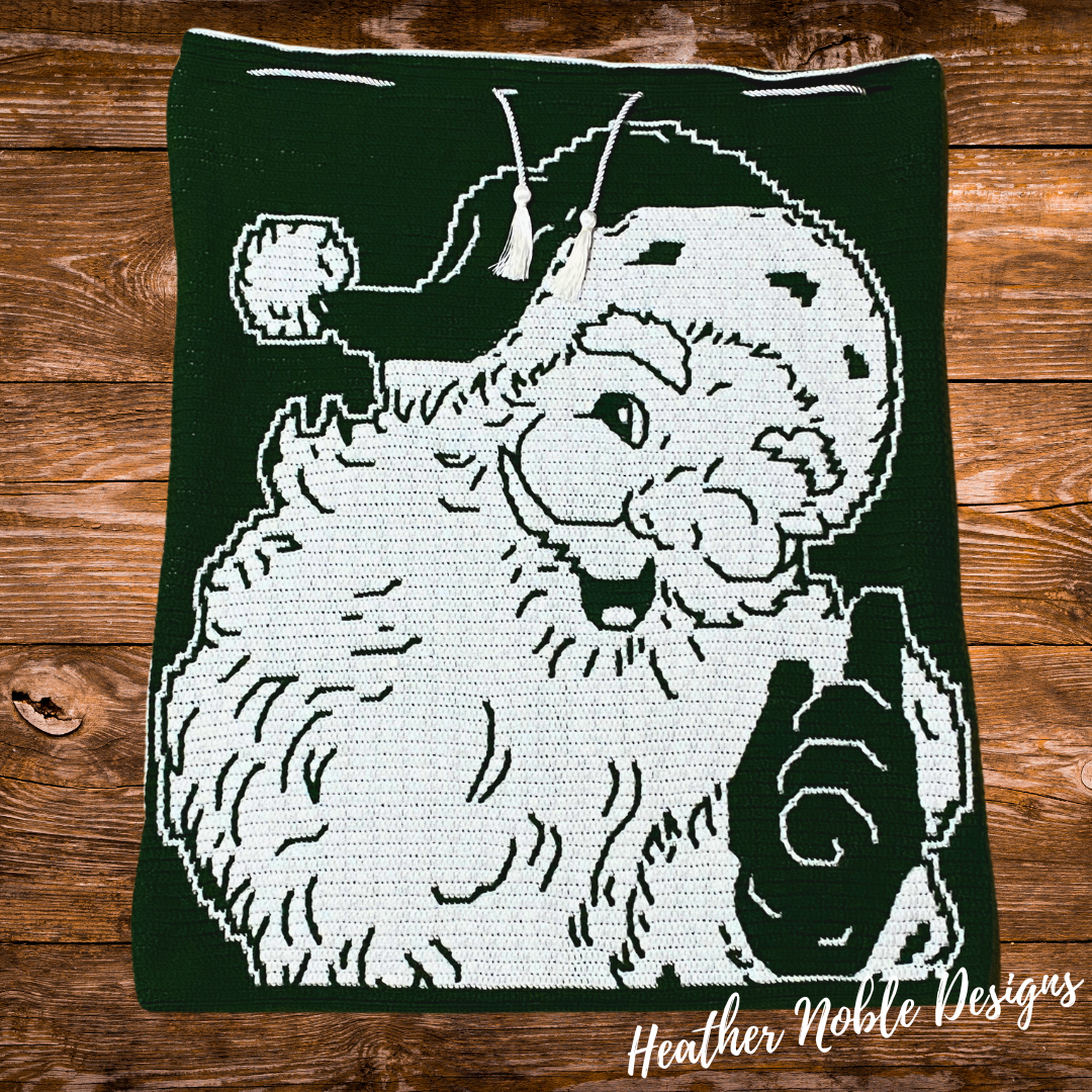 Special Delivery Santa Bag - Mosaic Crochet Pattern (PDF Pattern)