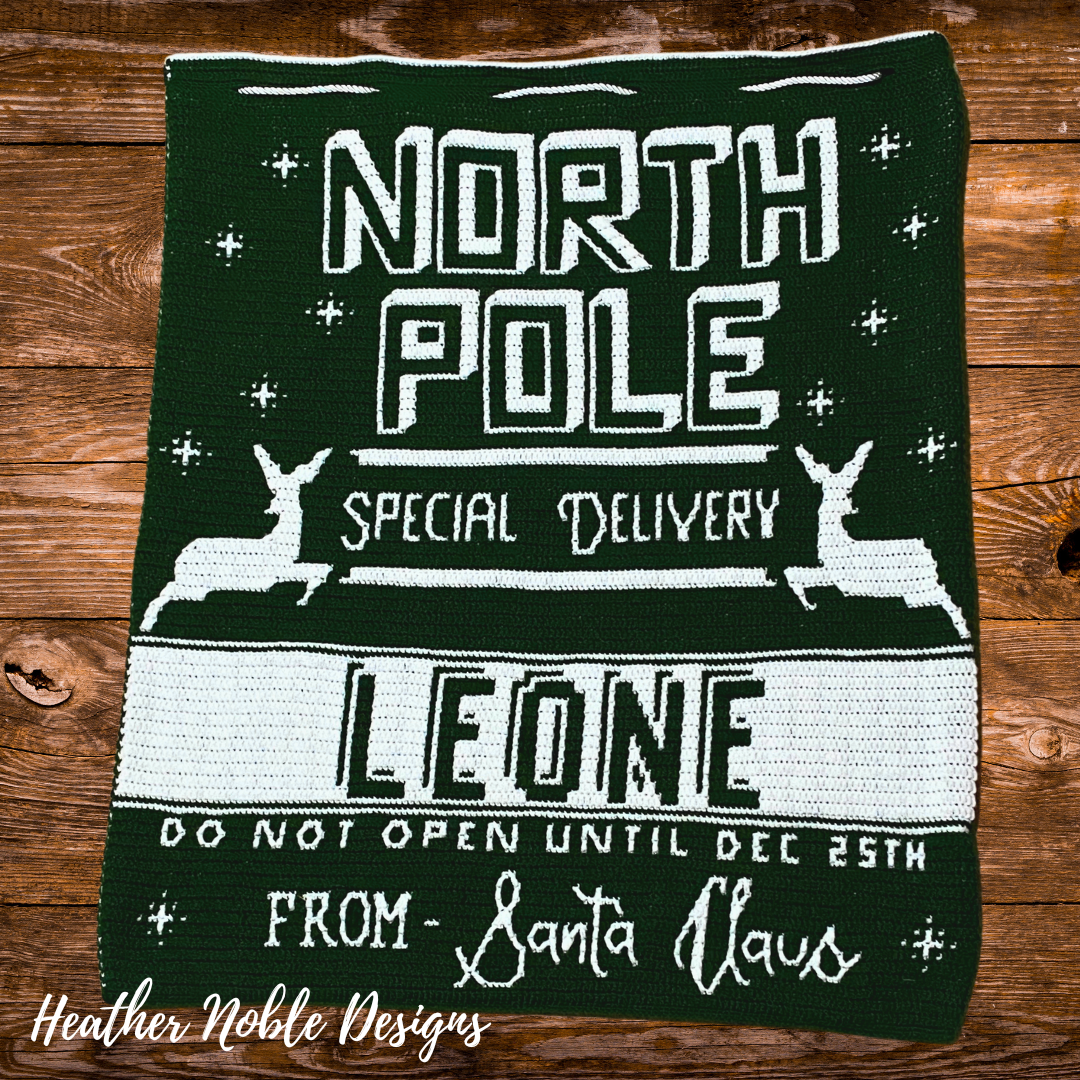 Special Delivery Santa Bag - Mosaic Crochet Pattern (PDF Pattern)