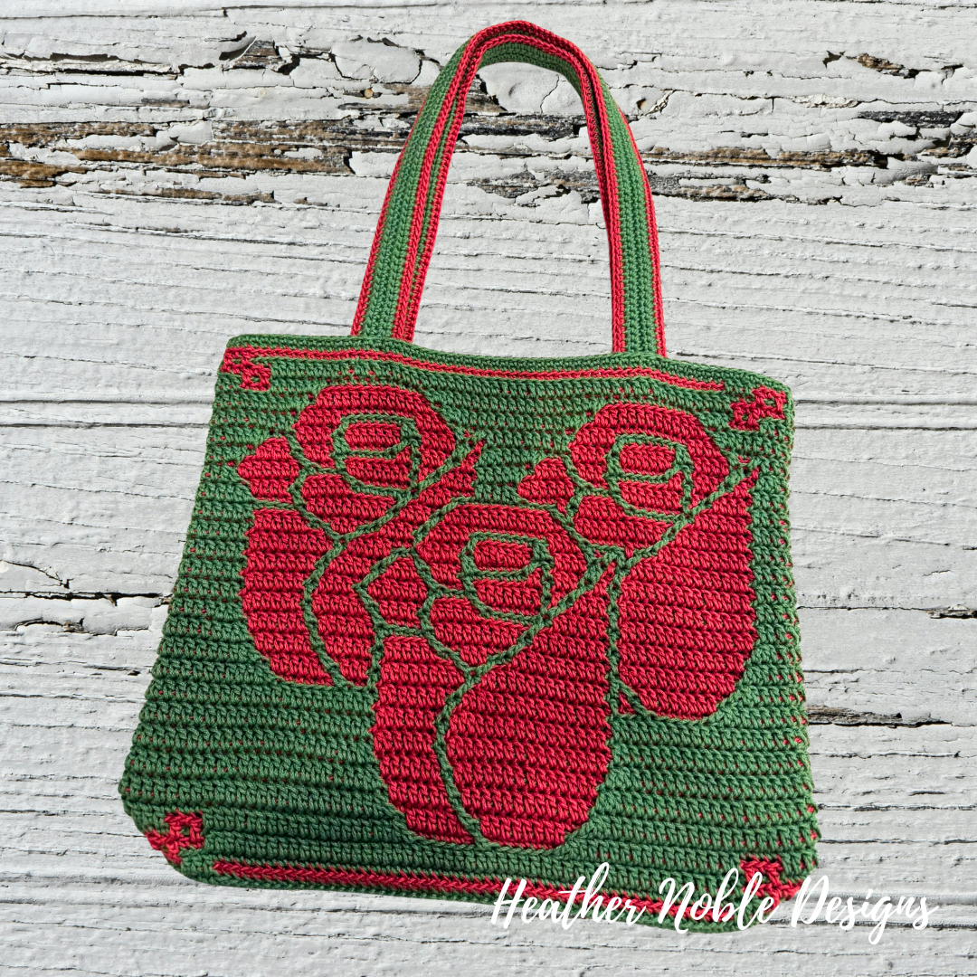 Tulip Trio - Mosaic Crochet Tote Pattern (PDF Pattern)