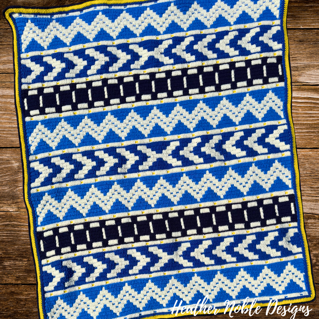 Safari Vibes - Mosaic Crochet Blanket Pattern (PDF Pattern)