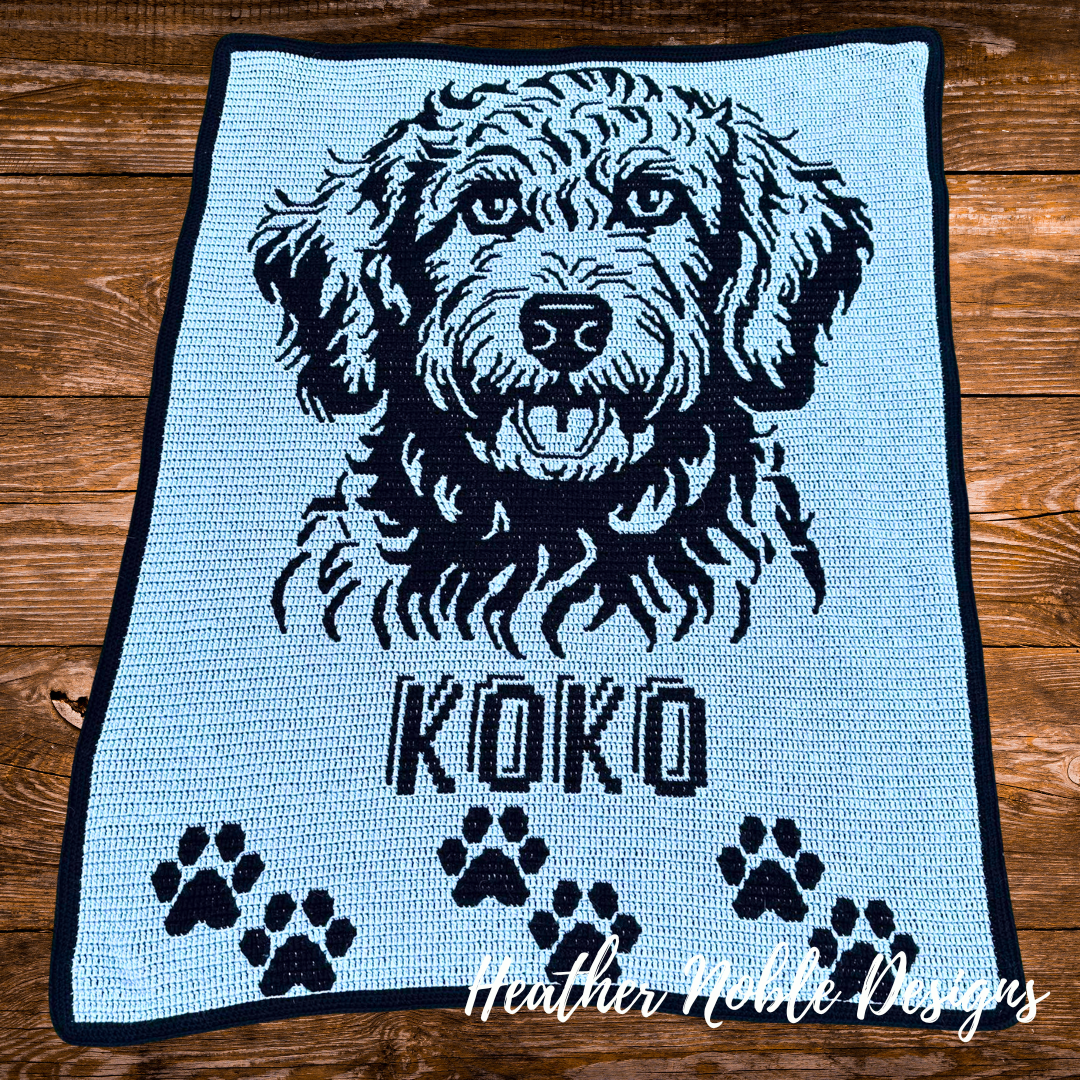 Doodle – Mosaic Crochet Blanket Pattern (PDF Pattern)