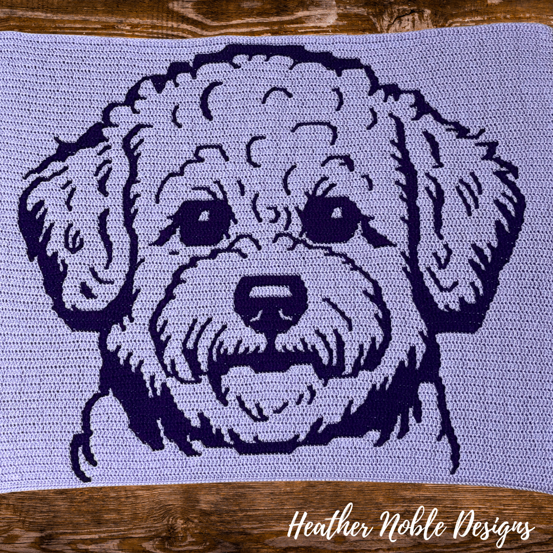 Bichon Frise – Mosaic Crochet Blanket Pattern (PDF Pattern)