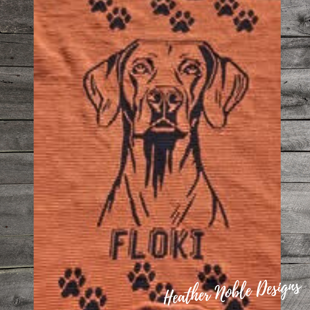 Rhodeisn Pattern Rhodesian Ridgeback - Mosaic Crochet Blanket Pattern (PDF Pattern ...