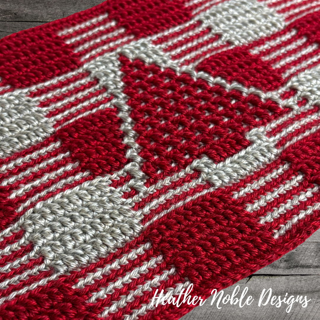 Christmas Tree Placemat – Mosaic Crochet Pattern (PDF Pattern)