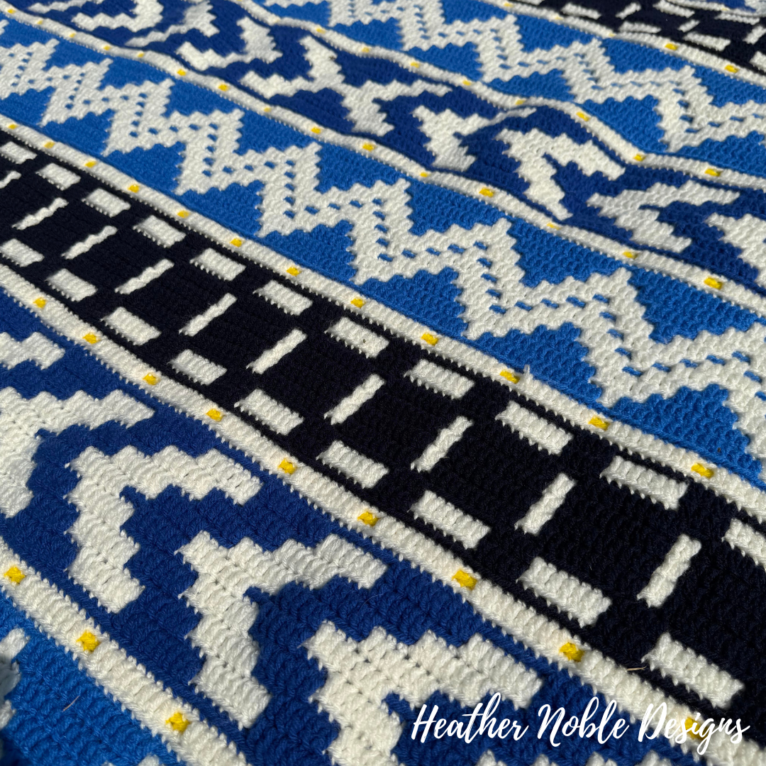 Safari Vibes - Mosaic Crochet Blanket Pattern (PDF Pattern)