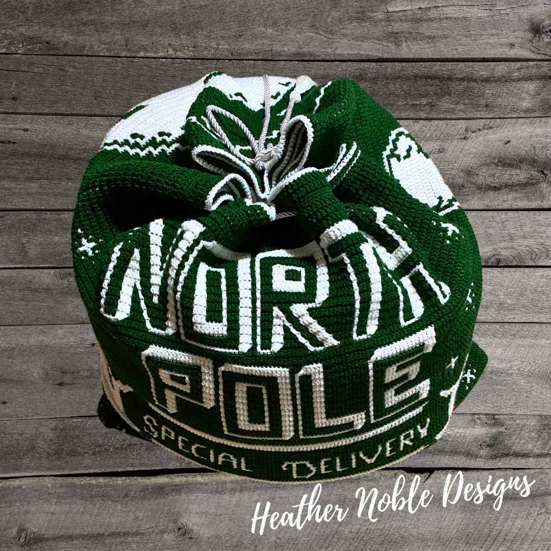 Special Delivery Santa Bag - Mosaic Crochet Pattern (PDF Pattern)