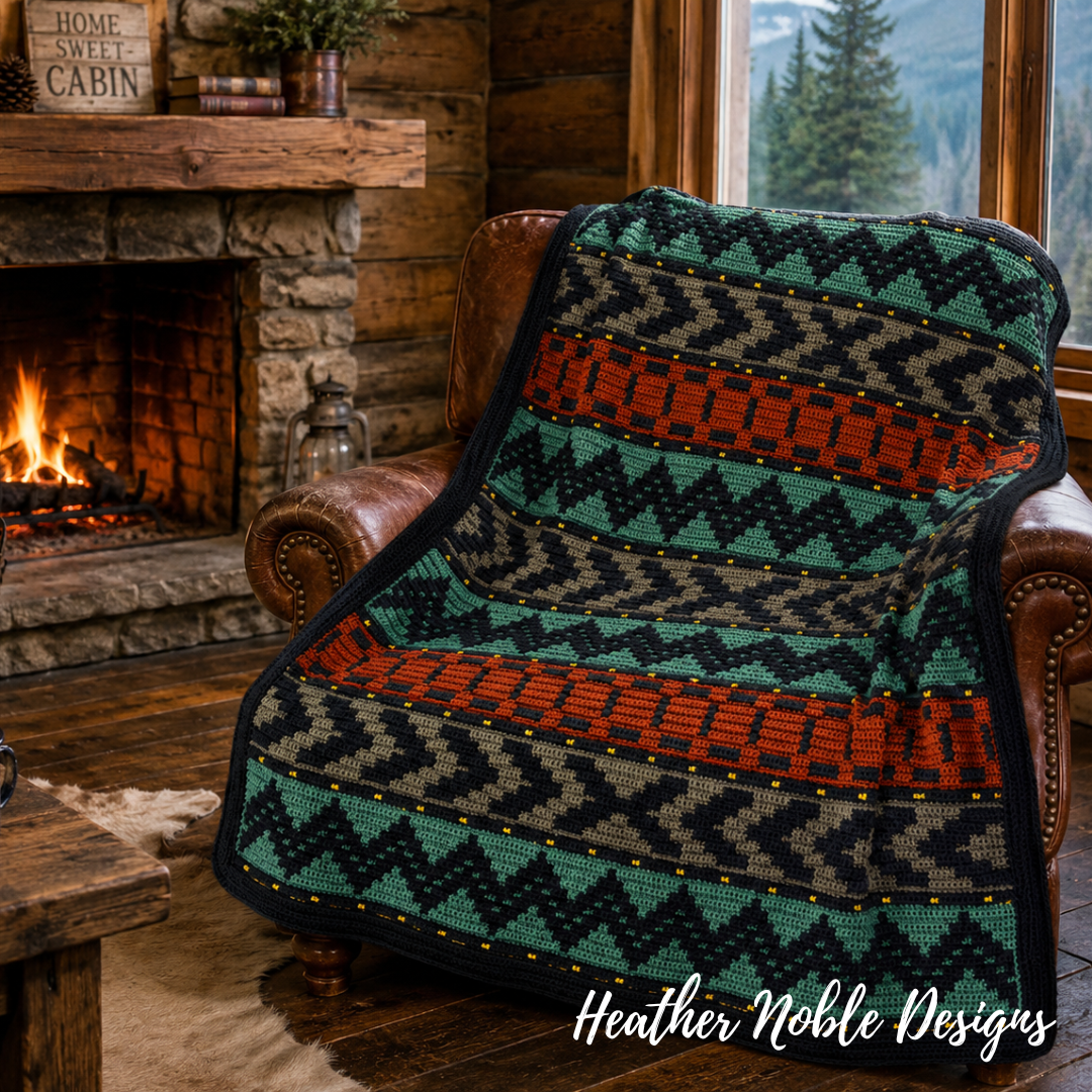 Safari Vibes - Mosaic Crochet Blanket Pattern (PDF Pattern)
