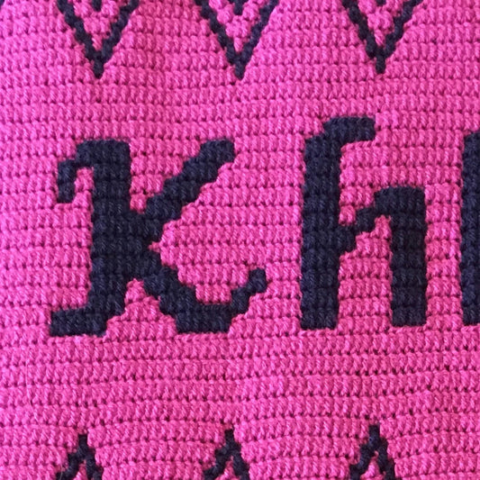 Mosaic Crochet Alphabet-D'Nealian Font