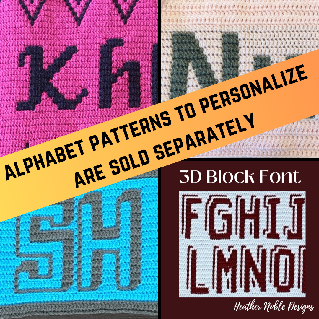 Akita, Mosaic Crochet Blanket Pattern (PDF Pattern)