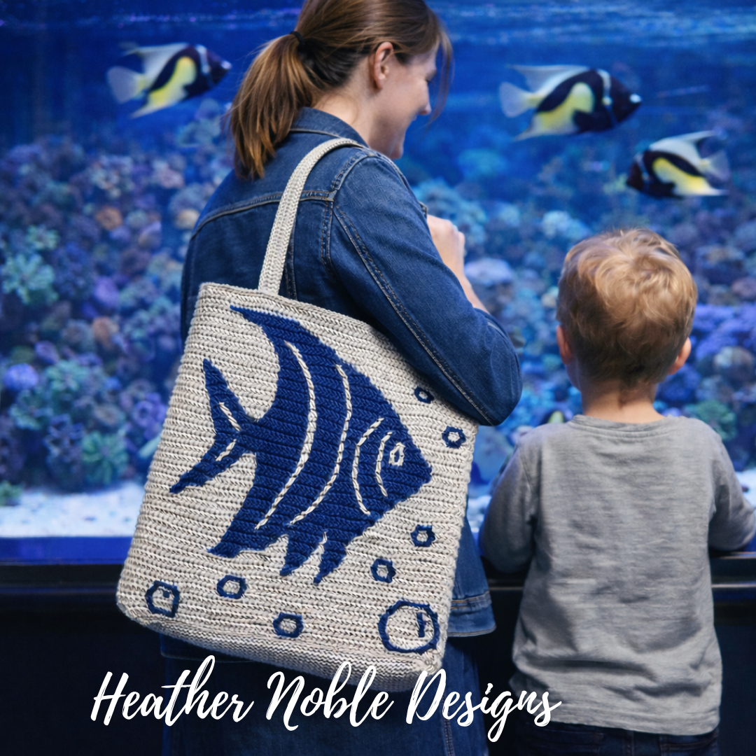 Angelfish Tote - Mosaic Crochet Pattern (PDF Pattern) – Heather Noble ...