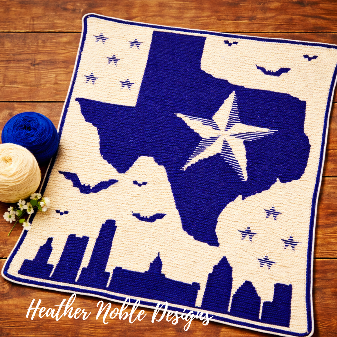 Austin Texas Blanket - Mosaic Crochet Pattern (PDF Pattern)