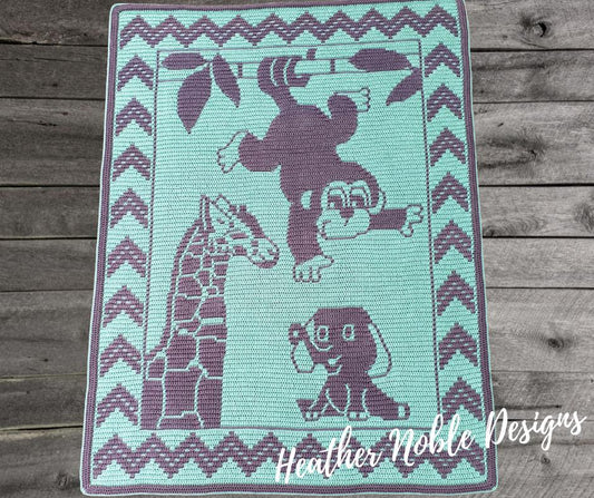Baby Safari Blanket Crochet Pattern
