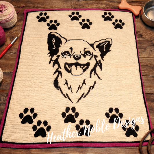 Chihuahua - Mosaic Crochet Blanket Pattern (PDF Pattern)