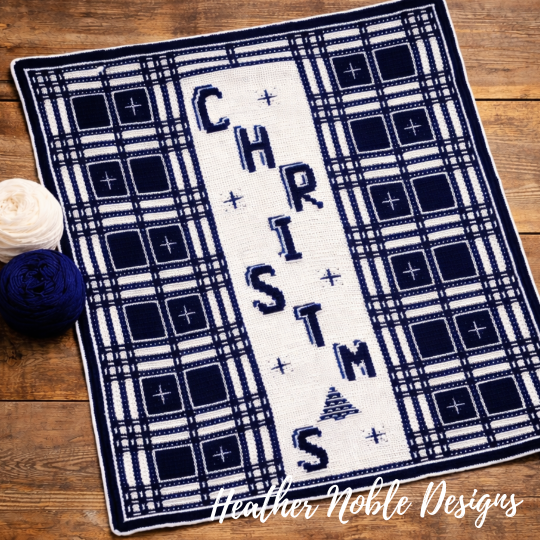 Christmas Blanket - Mosaic Crochet Pattern (PDF Pattern)