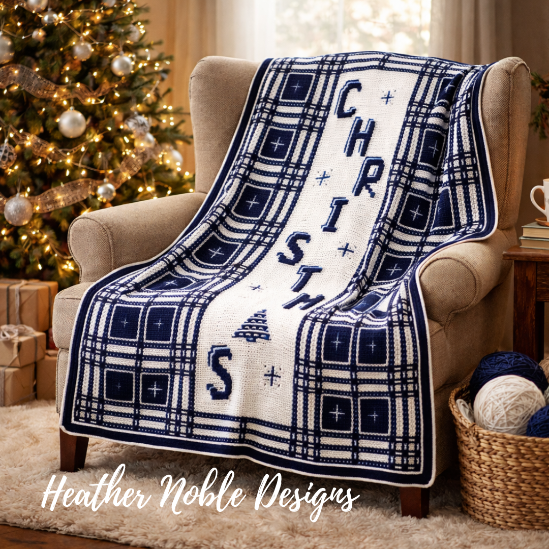 Christmas Blanket - Mosaic Crochet Pattern (PDF Pattern)