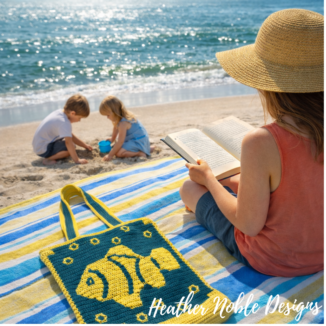 Clownfish Tote - Mosaic Crochet Pattern (PDF Pattern)