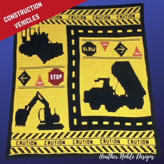 Construction Vehicles Blanket