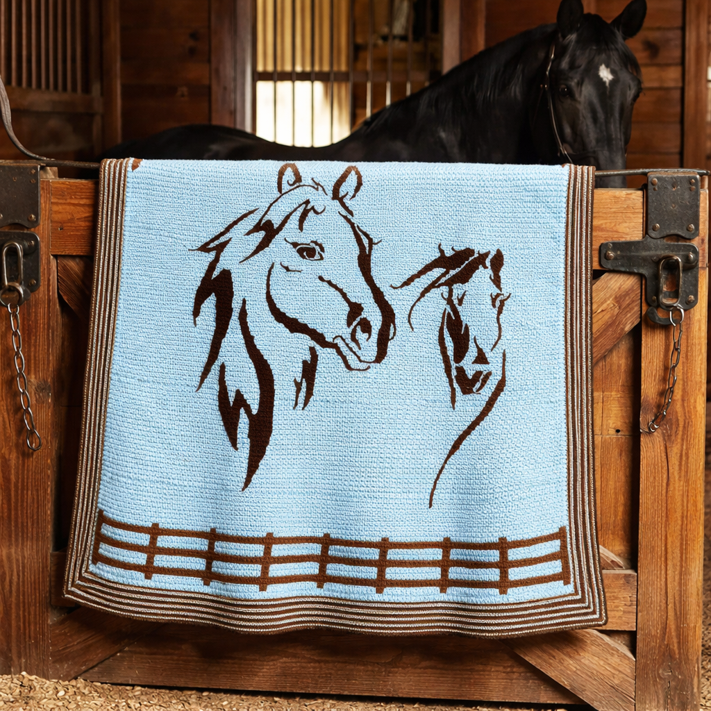 Mare and Foal - Mosaic Crochet Blanket Pattern (PDF Pattern)