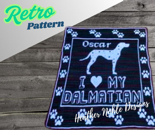 Dalmatian Blanket-Retro Pattern