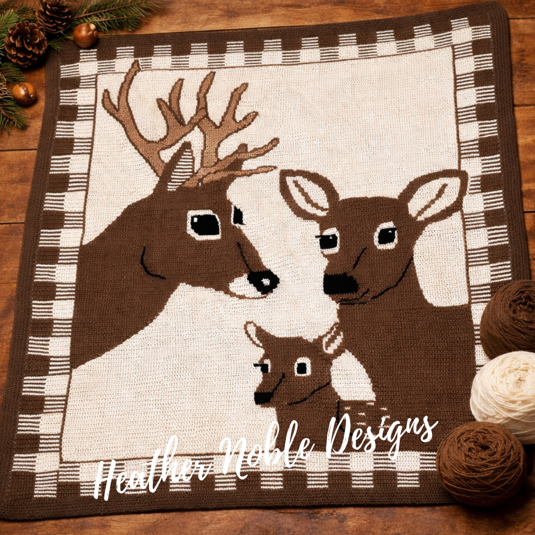 Deer - Mosaic & Tapestry Crochet Blanket Pattern (PDF Pattern)