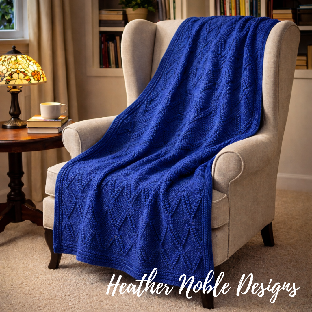 Diamond Shadows Blanket - Mosaic Crochet Pattern (PDF Pattern)